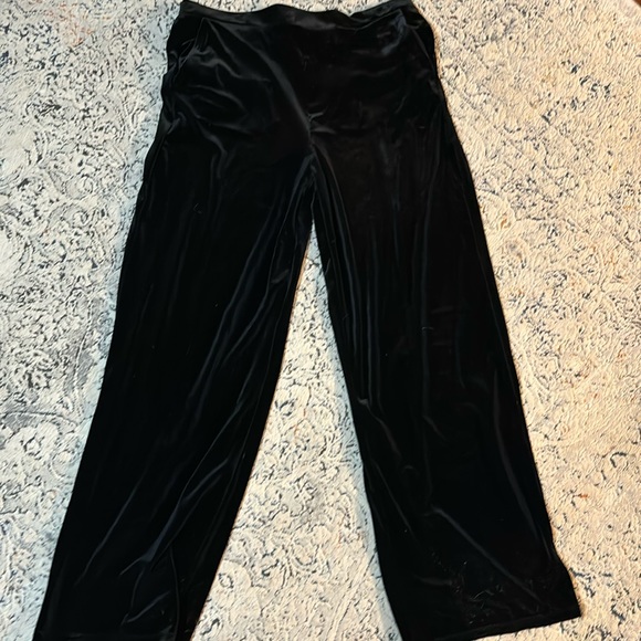 NWOT Velvet Wide Leg Pants - Picture 1 of 2